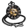 ShoppeWatch Mens Pocket Watch with Chain | Classic Mechanical Hand