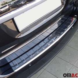 MERCEDES ML M CLASS CHROME REAR BUMPER SILL COVER PROTECTOR STAINLESS STEEL TRIM W164