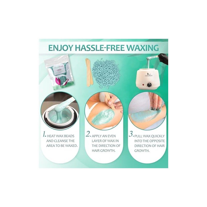 Aloe Vera Wax Beads 400g - Stripless Hard Wax for