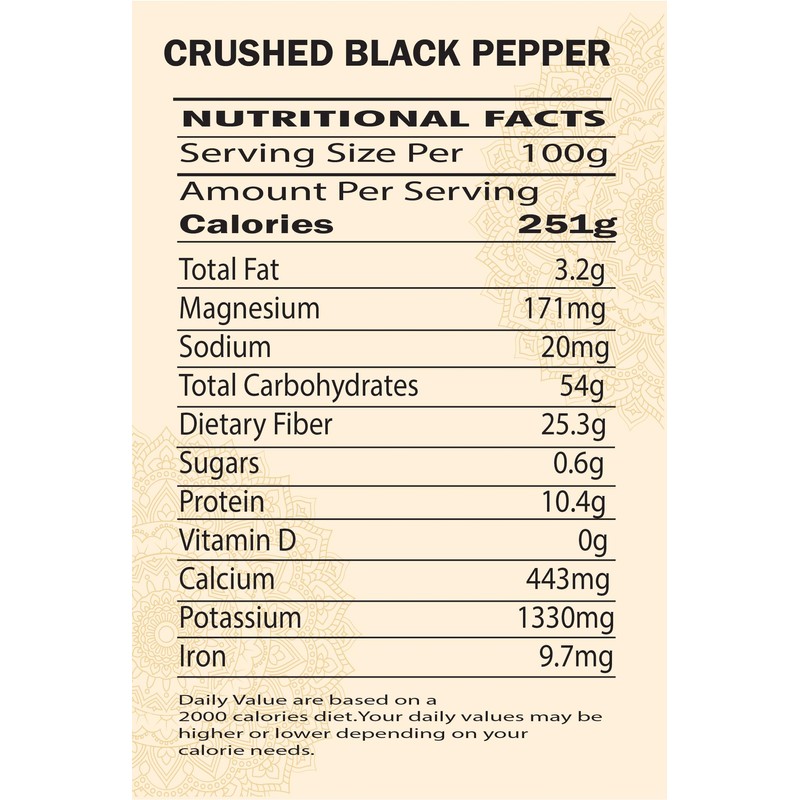 Crushed Black Pepper | Coarse Black Pepper | Cracked |
