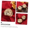 KONTONTY Chinese Walnut Exercise Balls Hand Grip Strengthening Balls Brass