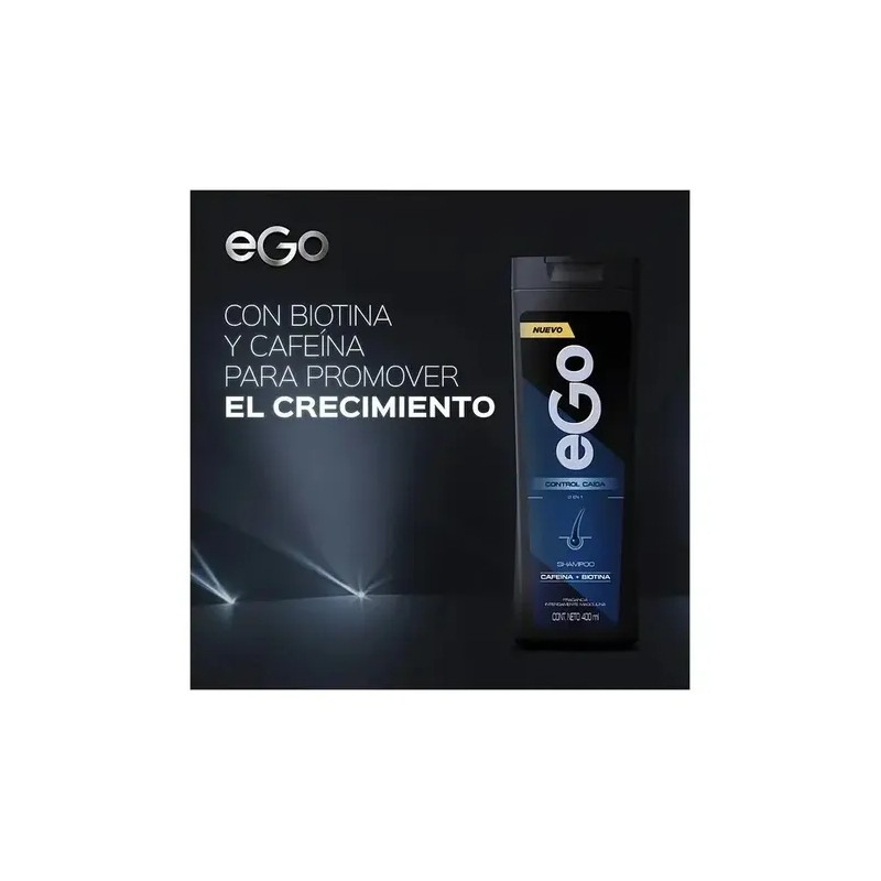 3 Shampoo Ego Control Caída 400ml