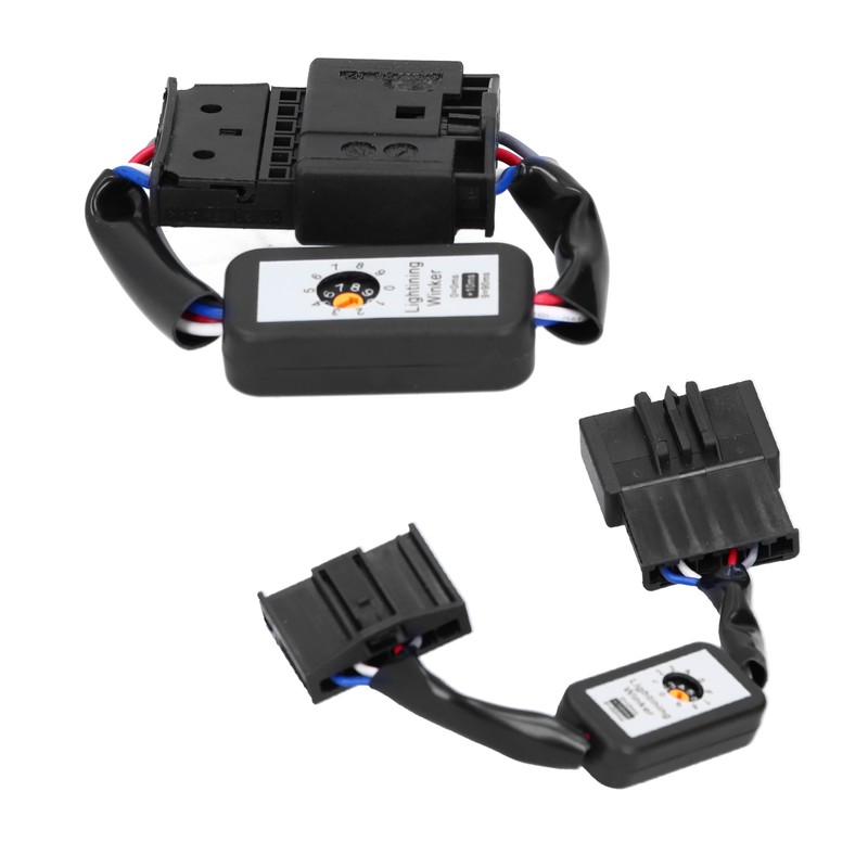 Pair LED Tail Lights Dynamic Turn Signal Adapter Harness Blinker