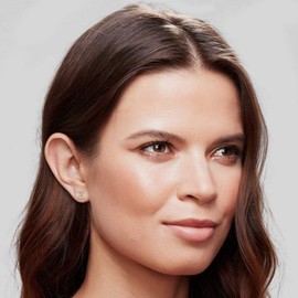 PAVOI 14K Yellow Gold Plated Sterling Silver CZ Alphabet Letter Earrings | Initial Earrings for Women | Letter Z