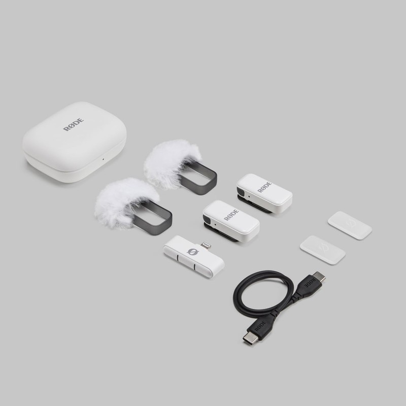 Rode Wireless Micro Wireless Microphone System Light-ning White for iOS