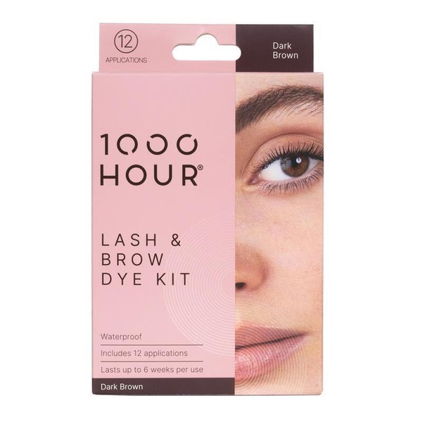 1000 Hour Eyelash & Brow Dye Kit Dark Brown