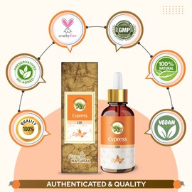 Crysalis Cypress (Cupressus) Oil|100% Pure & Natural Undiluted Essential Oil Organic Standard for Skin & Haircare|Used in Skin Care, Hair Care & Aromatherapy 50ml