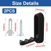 Aracombie Folding Wall Hooks, 2Pcs Heavy Duty Folding Coat Hooks