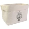 Large 'Tied Flower Bouquet' Canvas Organiser/Storage Bag (OR00033129)