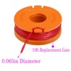 0.065” WA0010 Replacement Trimmer Spool Line for Worx WG154 WG163