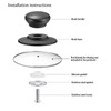 4 Pcs Pot Lid Knob,Universal Replacement Saucepan Lid Knobs,Bakelite Heat-Resistant