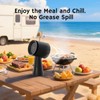 AIRTHEREAL RH180B Rechargeable Portable Range Hood, Black