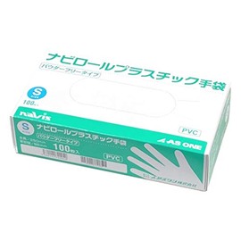 As One Navis Navi Roll Plastic Gloves (Powder Free), Small, 100 Pieces