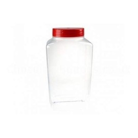 Empty NEW Plastic Sweet Jar with Screw Top Lid