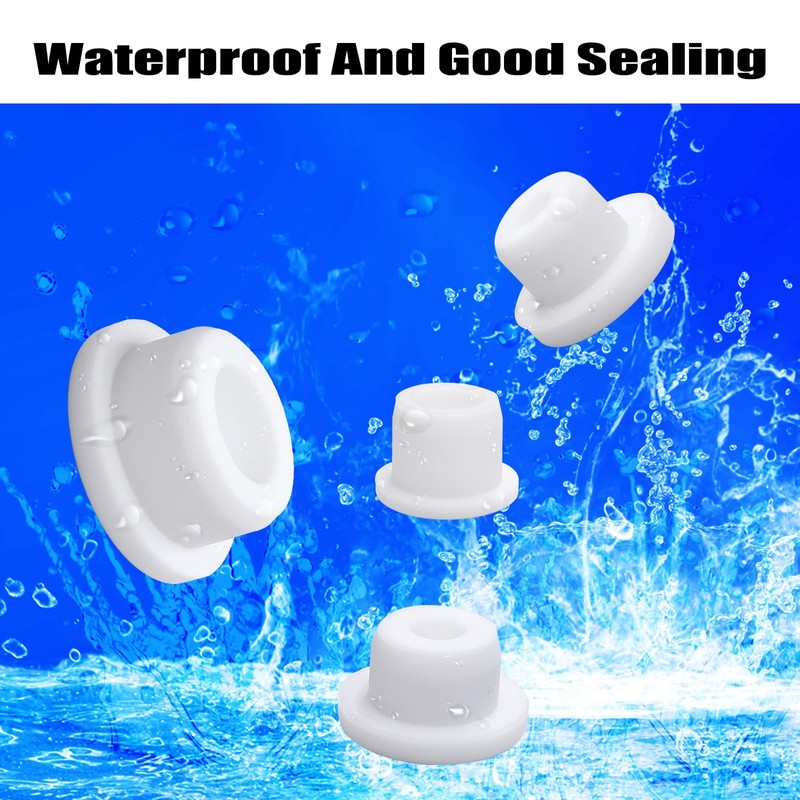 24 PCS Bathtub Jet Covers 4 Sizes Silicone Hole Plug