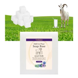 Jabón De Leche De Cabra, Base De Glicerina Para Derretir Y Verter, Ideal Para Manualidades Y Cortes Fáciles - 2 Libras                                