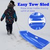 Slippery Racer Downhill Sprinter Flexible Kids Toddler Plastic Toboggan Snow