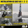 RLB Motorsports 1.875" UTV Whip Light Mount UTV Accessories- (1