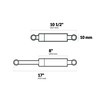attwood Lift Gas Spring Standard Output Force: 40 lbs, Size: