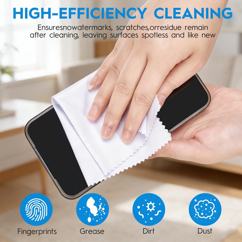 20Pieces Glasses Cleaning Cloth,Sublimation Printable Blank