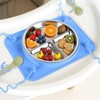 Baby Silicone Mat with Stainless Steel Divided Plate – Non-Slip