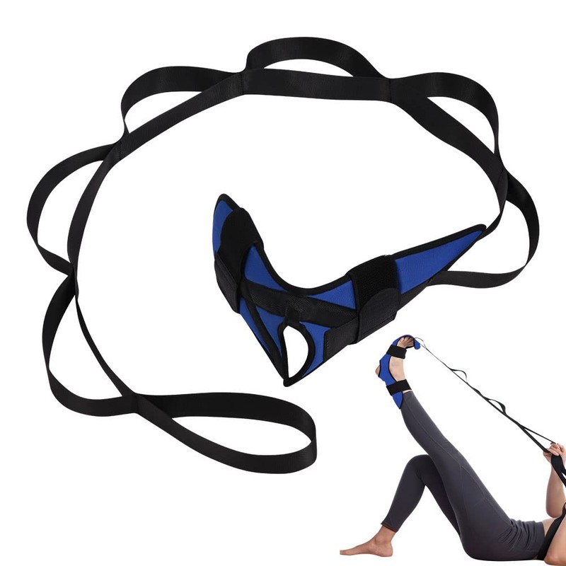 flintronic Yoga Stretching Strap, Stretching Band with 7 Loops, Yoga