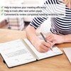 WEMATE Meeting Notebook for Work B5 (7"x10") - PU Leather