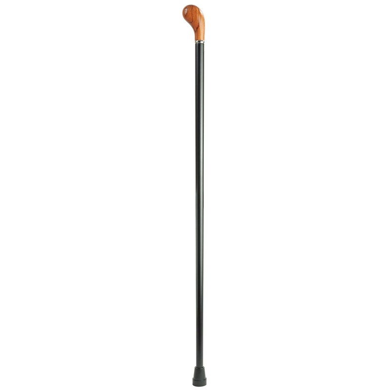 Rosewood Knob Cane with Black Shaft