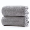 Lumimi Bath Towels, Set of 2, Light Gray, 27.6 x