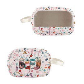 VAMSII Math Teacher Appreciation Gift Math Lover Toiletry Cosmetic Bag Math Science Geeky Gift Math Student Makeup Bag (USMathTeacherToiletry)