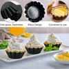 Pack of 6 Cupcake Moulds, Round Reusable Baking Cups Made
