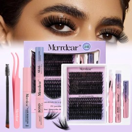 Pestañas Extensions Kit 252 Piezas 7090d Curvación D 9-16 Mm