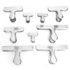 9Pcs Stainless Steel Food Storage Bag Sealing Chip MultiPurpose Air
