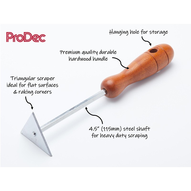 ProDec Triangular Shavehook for Removing Paint and Varnish from Flat