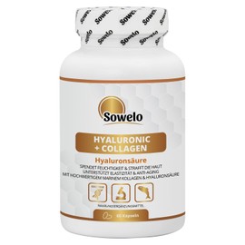 Hyaluron + Marine Collagen Naticol - 343 mg per capsule - 60 capsules - high-quality beauty formula for daily routine - small peptides, good bioavailability - no additives - EU production - Sowelo