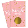 Pink and Gold Scratch Off Party Game - 28 Cards
