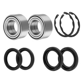 JAVIK Front Wheel Bearings & Seals Kit Fit for Kawasaki Prairie 300 KVF300 Prairie 400 KVF400 2x4 4x4 Bayou 300 KLF300 Bayou 400 KLF400,OEM#92045-1222