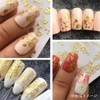 HappyHome Nail Stickers, Just Stick, Gold, Flower, Lace, Botanical, Random,