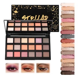 Paleta De Sombras De Ojos Altamente Pigmentada Con 18 Tonos Multicolor