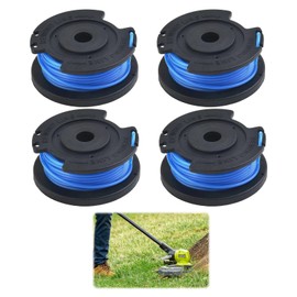 Watlikeup 4PCS String Trimmer Replacement Spool Line 0.065",Strimmer Spool Compatible with Ryobi One+ AC14Rl3A,18V 24V 40V Cordless Trimmers,11ft Strimmer Wire for Ryobi,for Efficient Cutting