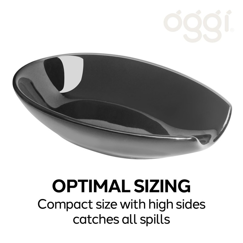 OGGI Spooner Ceramic Spoon Rest- Spoon Rest for Stove Top,