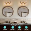 ALAISLYC ORB Bathroom Light Fixtures with K9 Crystal Lampshade Bathroom