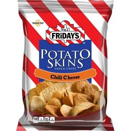 TGI Fridays Chili and Cheese Potato Skins - 3 oz. bag, 6 per case