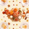 Thanksgiving Tablecloth Disposable Plastic Fall Tablecloth 2 Pcs Fall Leaves