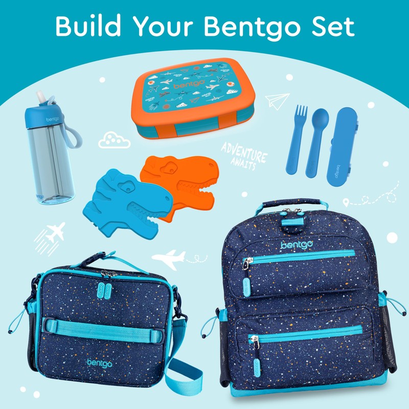 Bentgo Kids Prints Leak-Proof, 5-Compartment Bento-Style Kids Lunch Box -