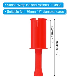 PATIKIL 10inch Shrink Wrap Handle, 2 Pcs Stretch Wrap Dispenser Stretch Film Dispenser Small Hand for Furniture Wrapping Moving Packing Warehouses, Red