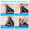flintronic Triangle Ruler Carpenters Square Tool, Aluminium Metal Set Square