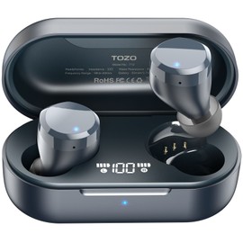TOZO T12 Bluetooth 5.3 Wireless Earbuds HiFi Stereo IPX8 Waterproof LED Display