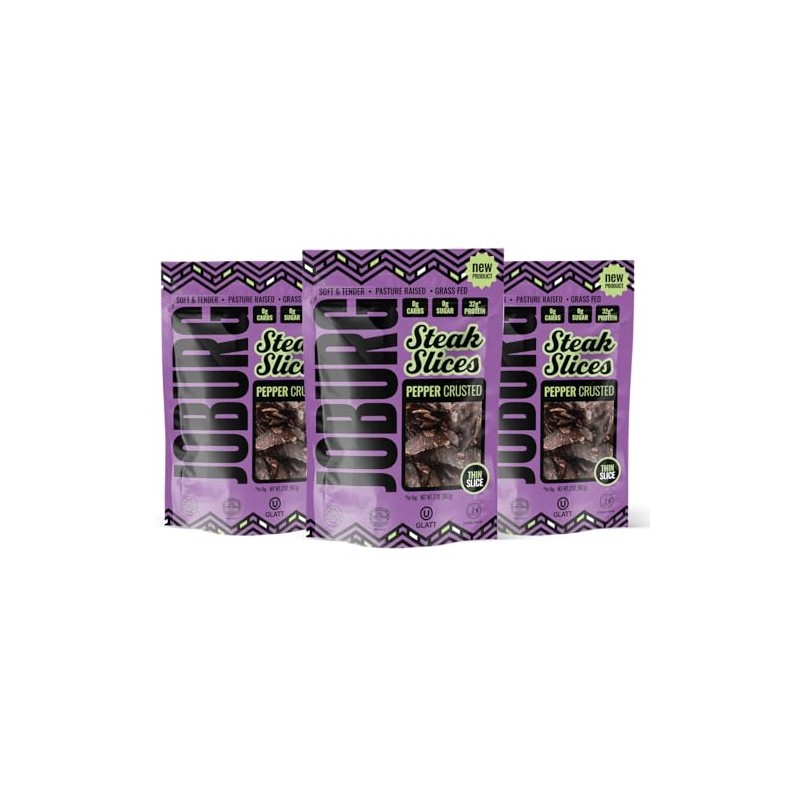 JOBURG VARIETY FLAVORS Steak Slices Biltong Meat Snack Kosher Multi