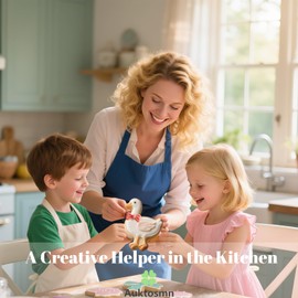 Auktosmn Goose Cookie Cutter Set - 2 Piece - 4" - Dishwasher Safe - Stainless Steel Cookie Cutters for Baking - Perfect for Silly Goose Birthday Decor, Baby Shower